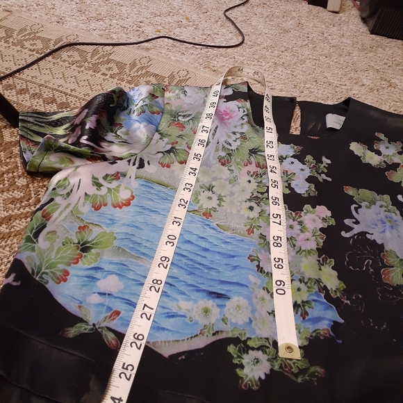 Preen by Thornton Bregazzi Blue Akiko Kimono Cruise 100% Silk Dress Sz S - Picture 9 of 11